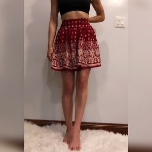 Japna | Mini skirt with pockets!! Red and white